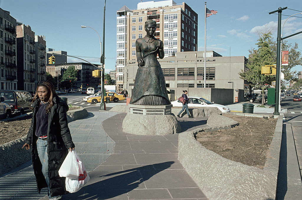 Harriet Tubman Memorial Plaza, View North From W. 122Nd St. At Frederick Douglass Blvd., Harlem, 2007.