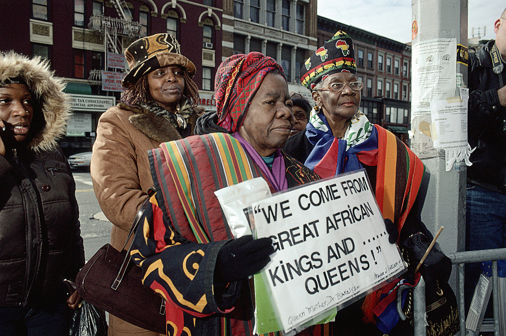 African Queens Waiting For Prince Philip At Harlem Zone, Madison Ave. At E. 125Th St., Harlem, 2007.