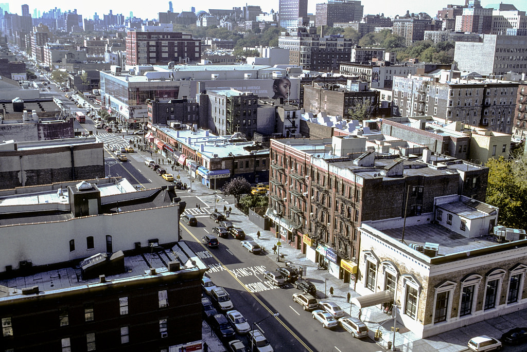 View Sw Along Frederick Douglass Blvd. From Roof Of St. Nicholas Houses, W. 127Th St., Harlem, 2007.