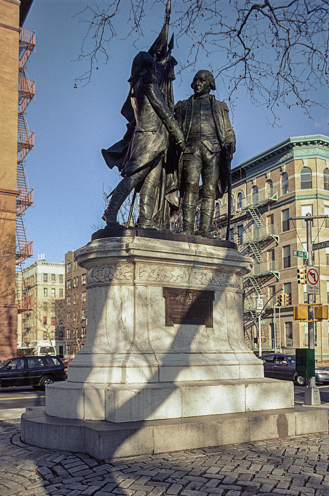 Lafayette And Washington Statue, Morningside Ave. At W. 114Th St., Harlem, 2008.