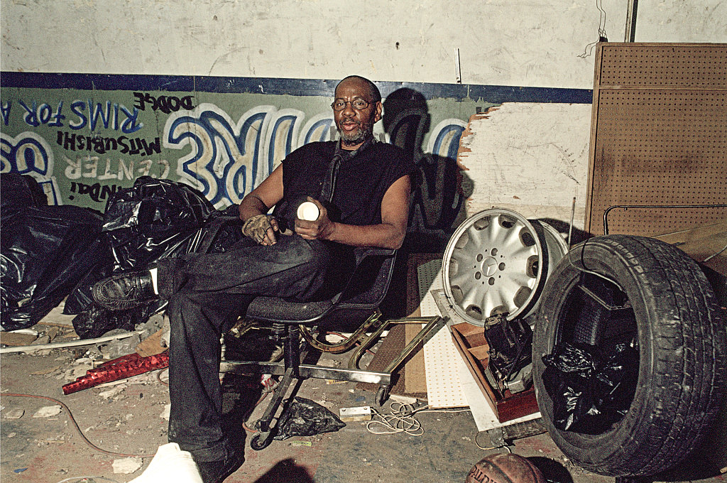 Frank Suarez, 2164 Frederick Douglass, Tire Shop, Harlem, 2008.