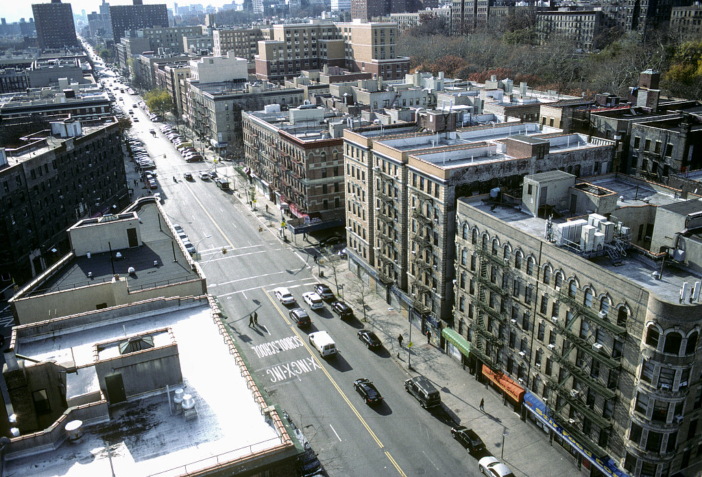 View Sw Along Frederick Douglass Blvd. From W. 151St St., Harlem, 2009.