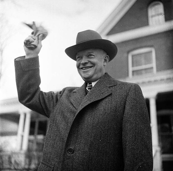 General Dwight D. Eisenhower At Columbia University, 1948.