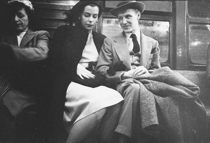 Passengers In A Subway Car, 1946.