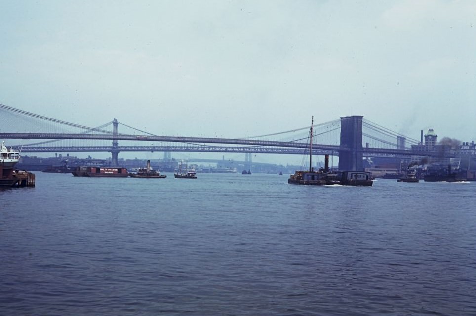 East River Below Brooklyn Bridge, 1941