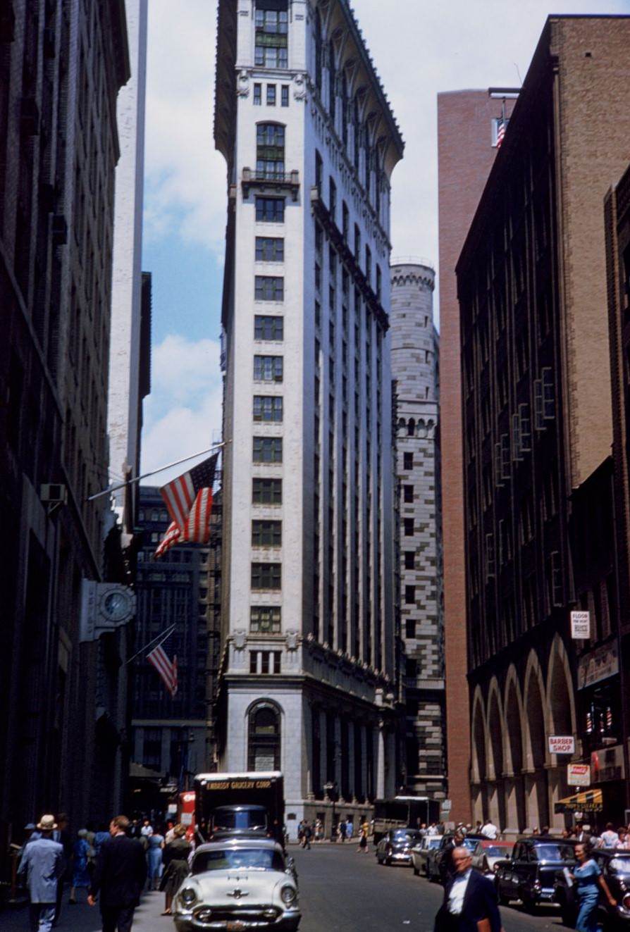 West Up Maiden Lane From Pearl Street Manhattan, 1960