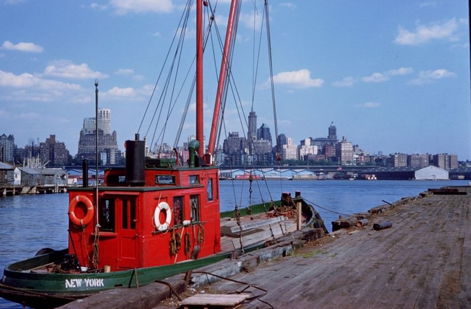 The Amy B And Brooklyn Skyline, 1960