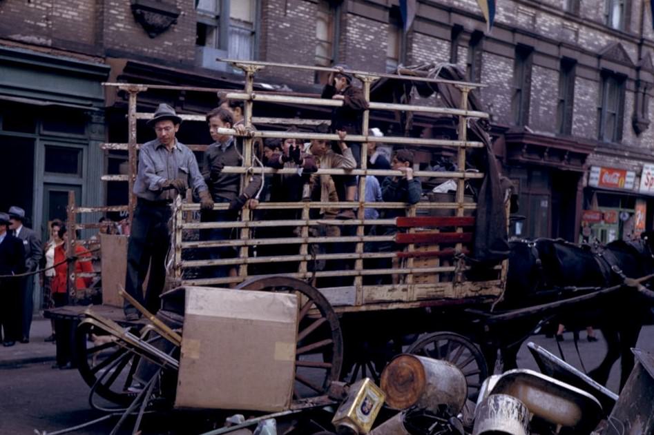 Collecting The Salvage On Lower East Side, 1942