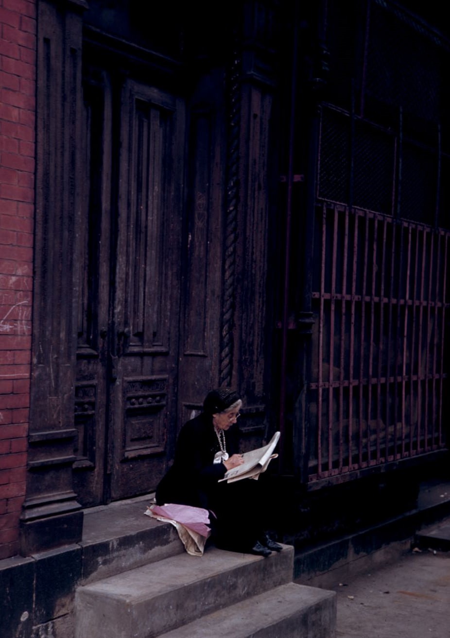Doorway - Lower East Side. Manhattan Sunday Morning, 1942
