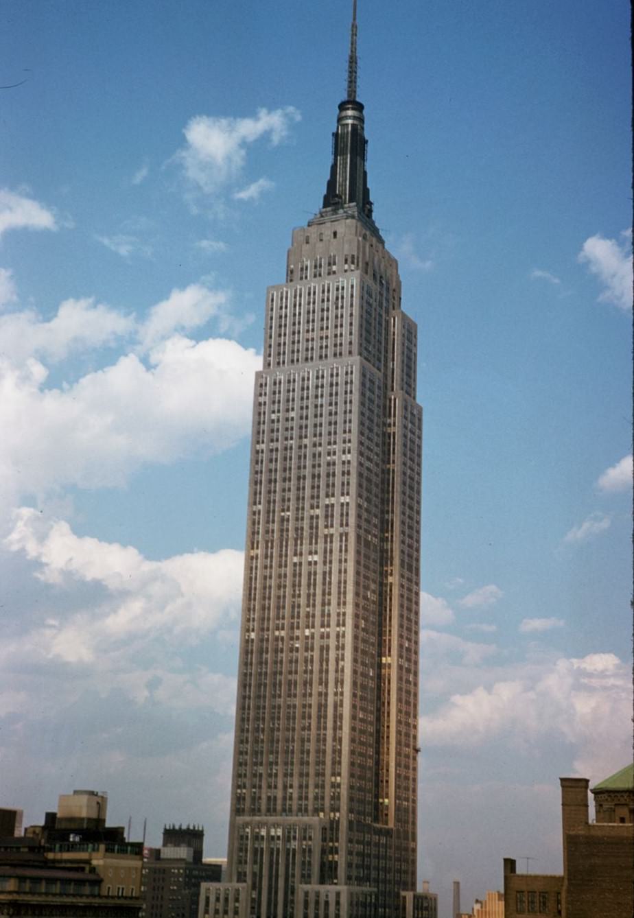 Empire State Tower Seen From Governor Clinton Hotel, 1960S