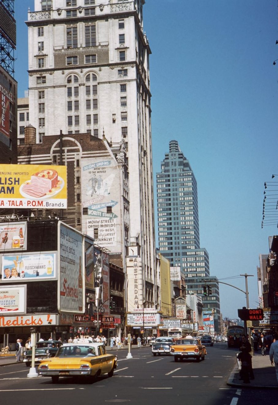 Looking West From 42Nd + Broadway, 1960