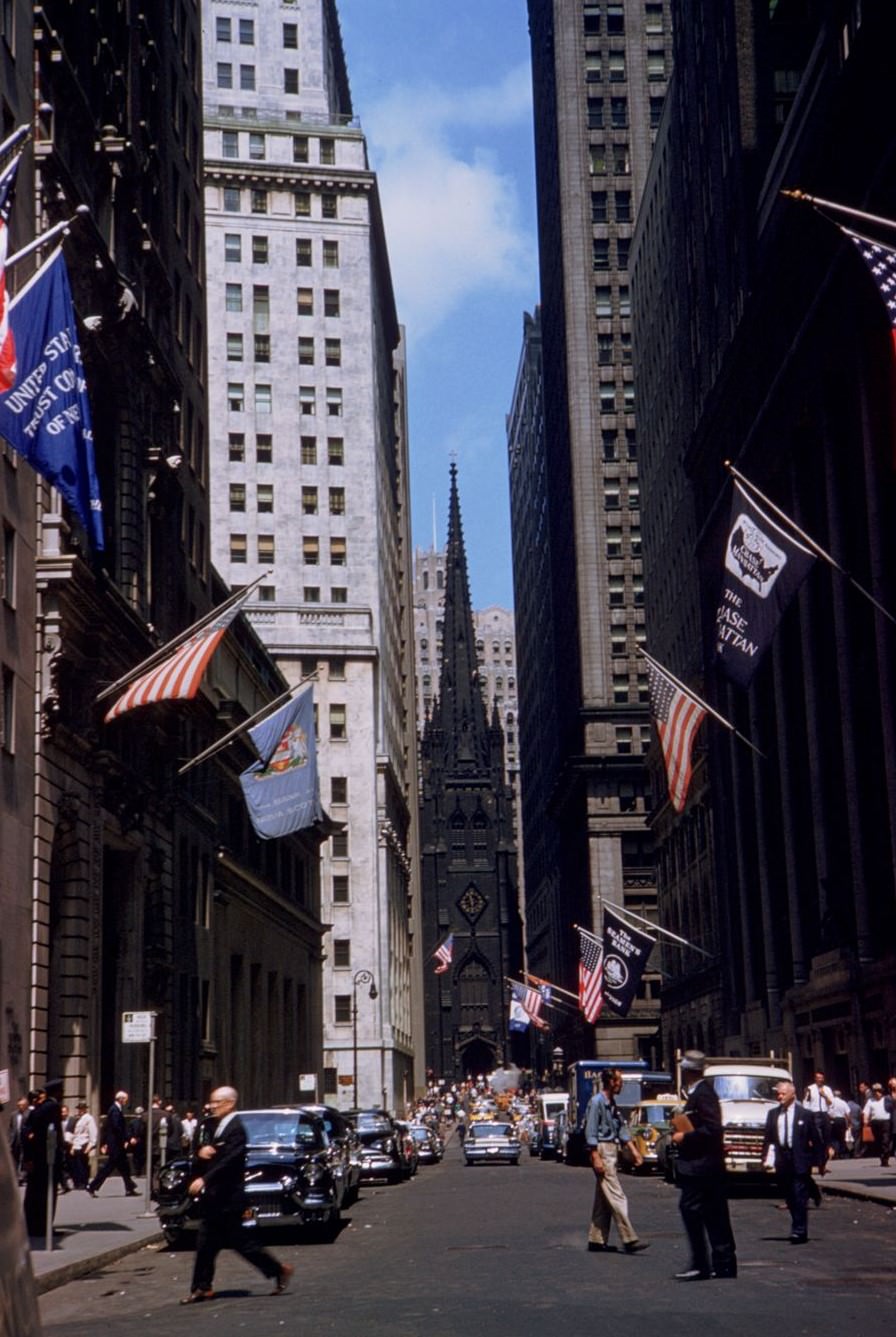 View West On Wall Street, 1960