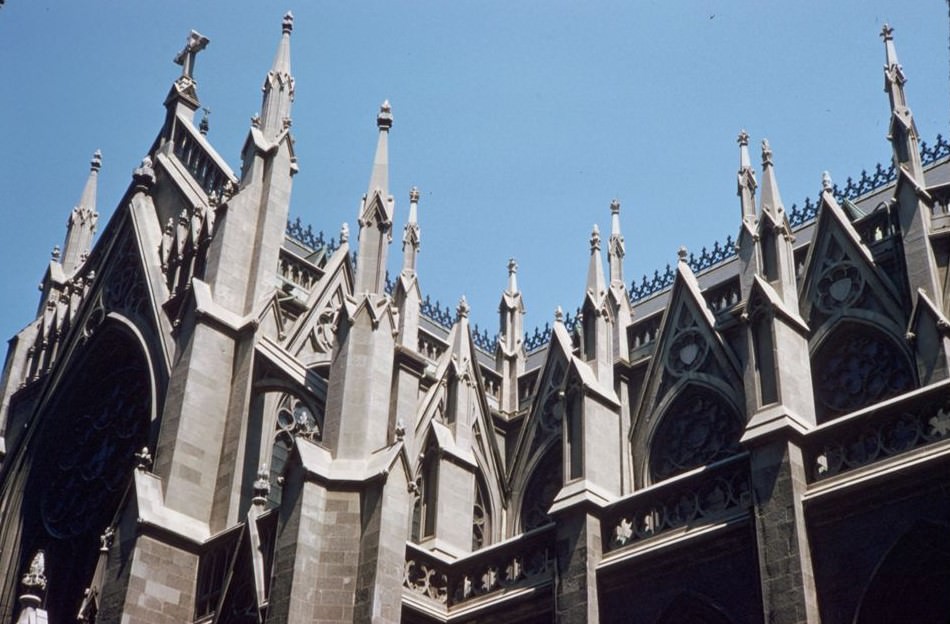 Spires Of St. Patricks Cathedral, 1960