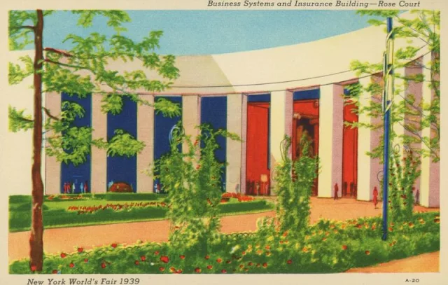 Business Systems And Insurance Building - Rose Court, New York World'S Fair, 1939