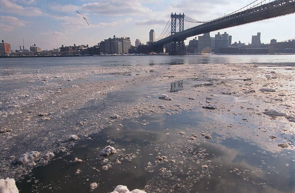 Snow In East River, 1996