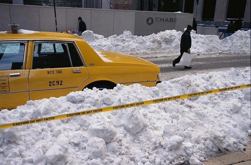 Taxi By Snow Bank, 1996