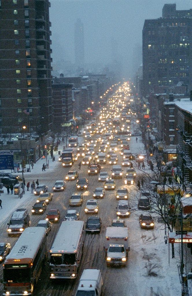 Traffic Heading Down Ninth Ave, 1996