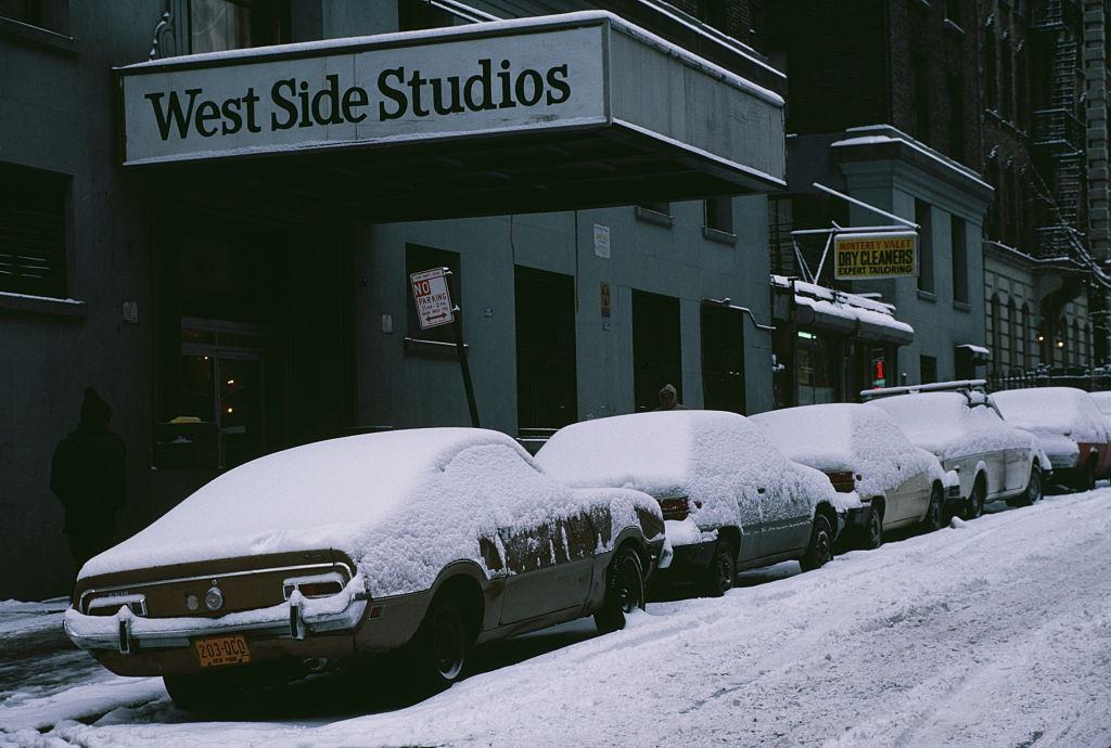 A Snow Covered Street On The Upper West Side, 1996.
