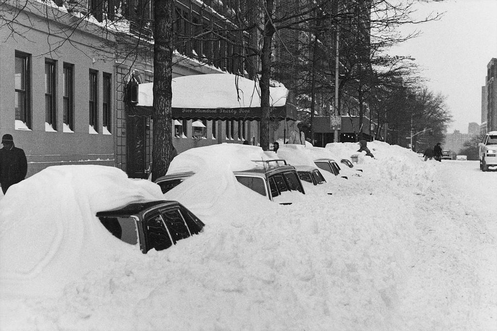 Snowdrifts Covering Parked Cars On 110Th Street After More Than 20 Inches (50Cm) Of Snow Fell In Two Days, 1996