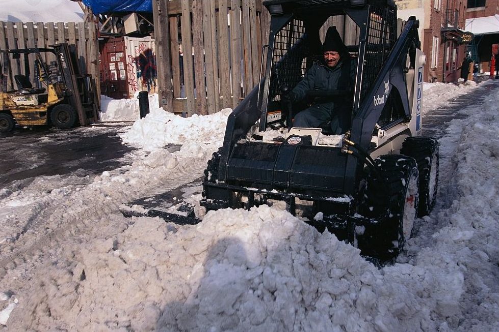 Snow Plows Clearing Street, 1996