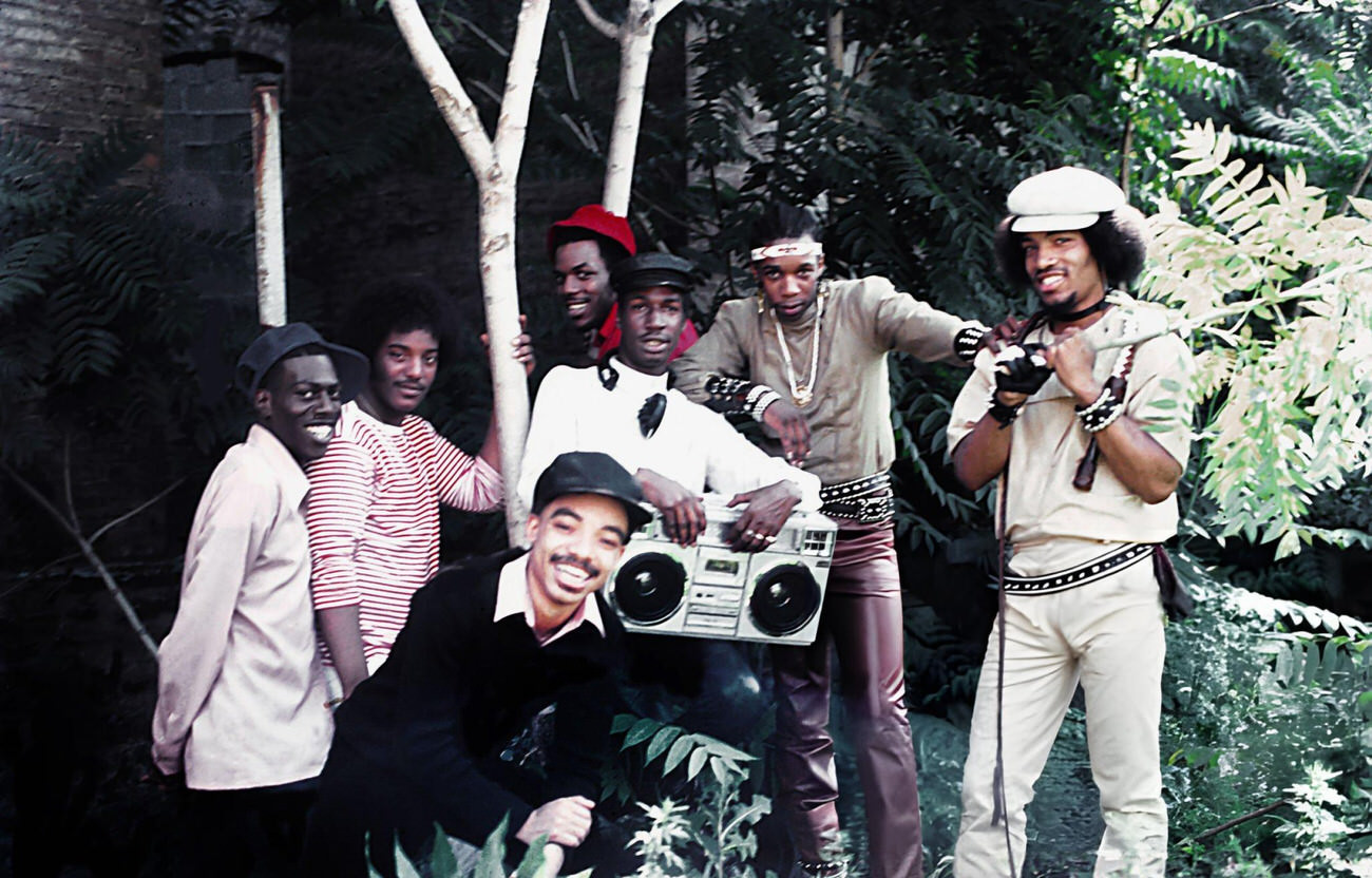 Rap Group Grandmaster Flash And The Furious Five During A Photo Shoot For Their Album 'The Message', New York City, 1981.