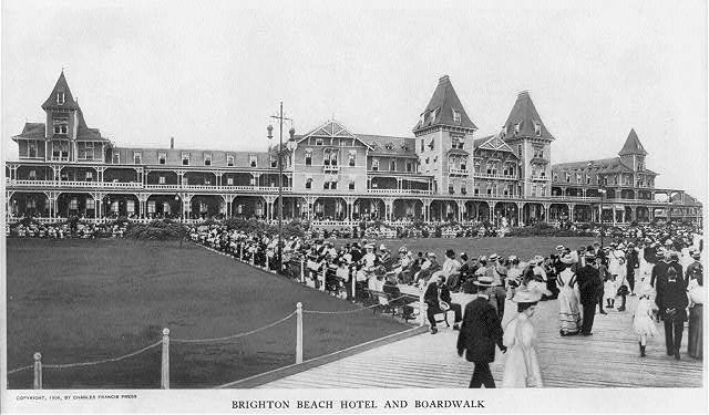 Brighton Beach Hotel And Boardwalk, 1908.