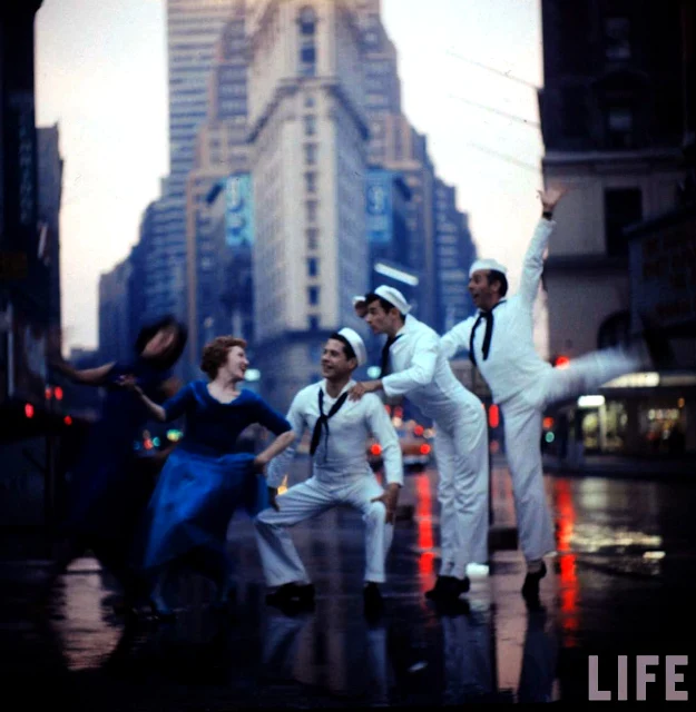 The Original Cast Of &Quot;Fancy Free&Quot; Takes Over Broadway In A 1958 Photo Serie