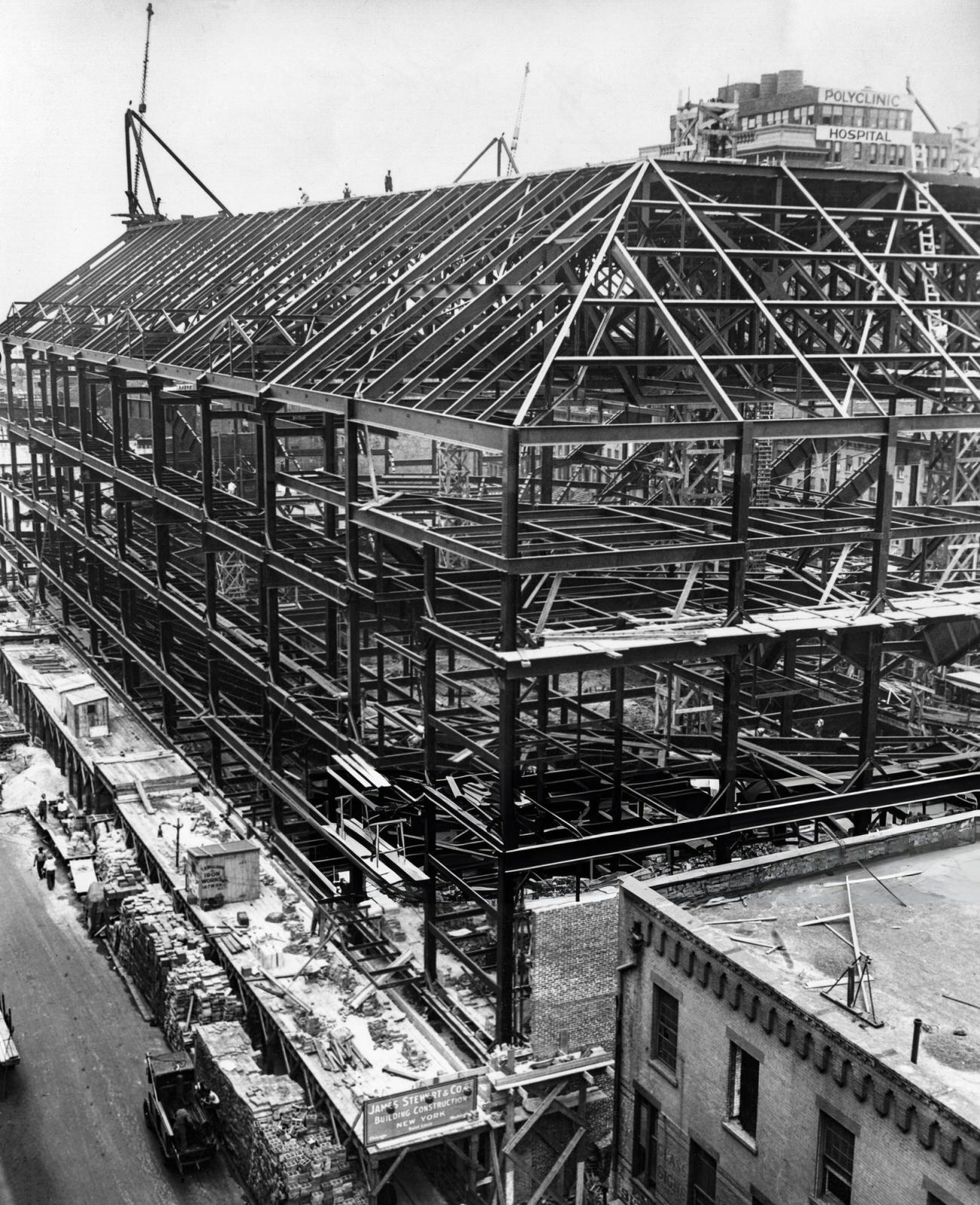 Historical Photos Of Madison Square Garden Under Construction From The 1960S