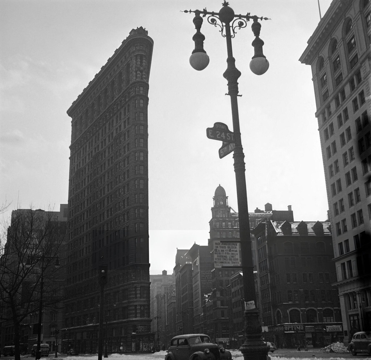 The Flatiron Building, Sitting On A Triangular Block, 1947.