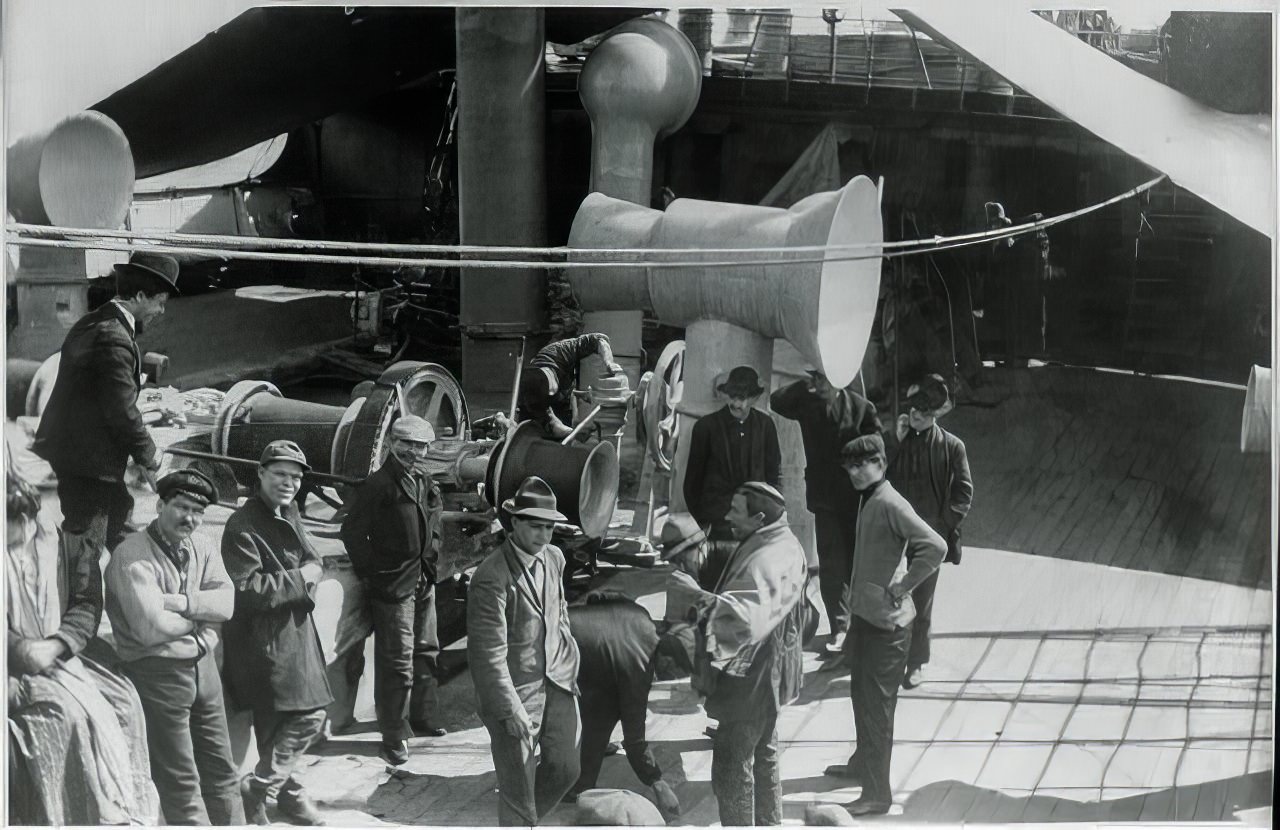 Emigrants On The Steerage Deck Of Friedrich Der Grosse, Between Ca. 1907 And Ca. 1921.