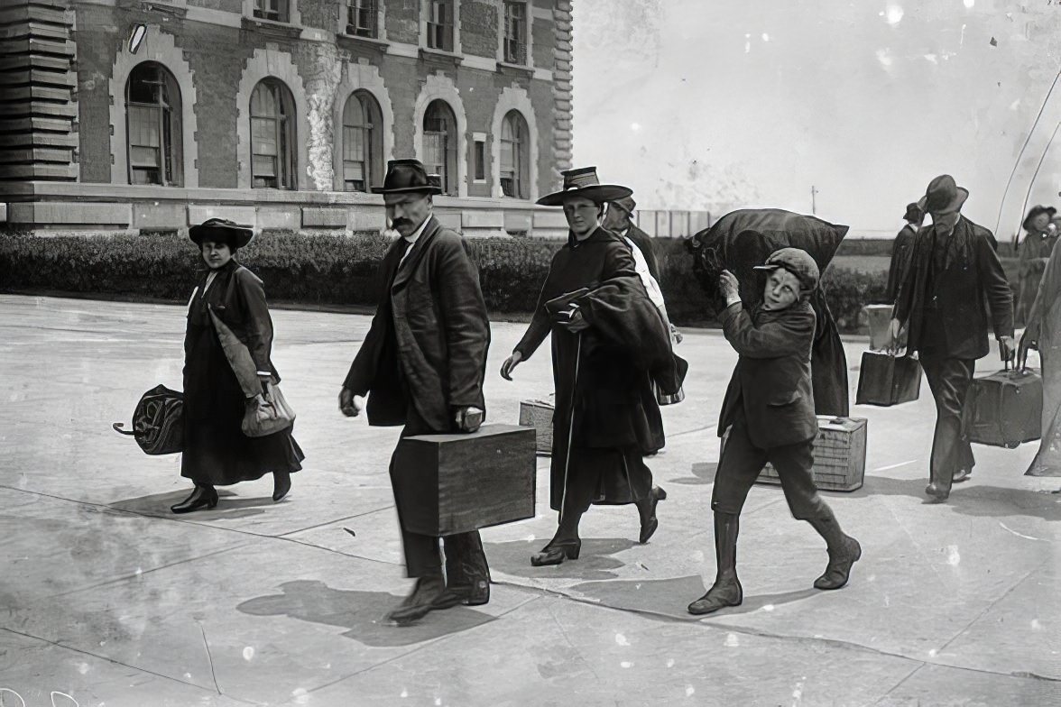 Arriving At Ellis Island, 1907,