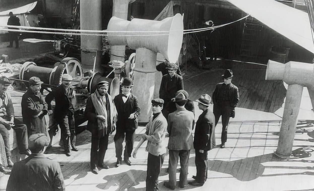 Immigrants On Deck Of &Amp;Quot;Fried. Der Grosse&Amp;Quot; In Steerage, Between Ca. 1907 And Ca. 1921.