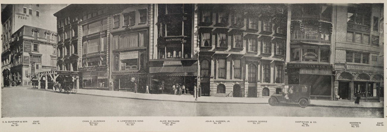 East 35Th St. - Costikyan &Amp;Amp; Co, Rugs - Chas. C. Kurzman, Millinery - No. 391 C. G. Gunther &Amp;Amp; Son, Furs.