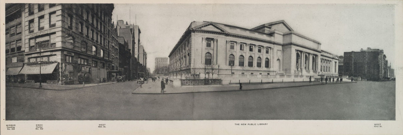 No. 450 Mirror, Candies - Knox, Hatter - New Public Library - West 42Nd St.