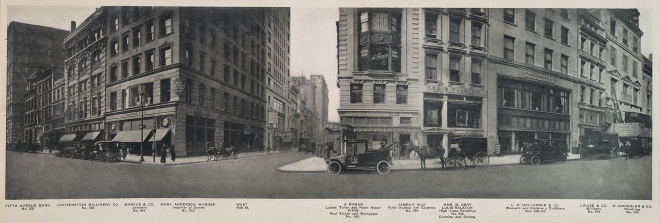 No. 530 Fifth Avenue Bank - A. Roman, Ladies’ Tailor And Habit Maker - L. P. Hollander &Amp;Amp; Co. - No. 556 M. Knoedler &Amp;Amp; Co.