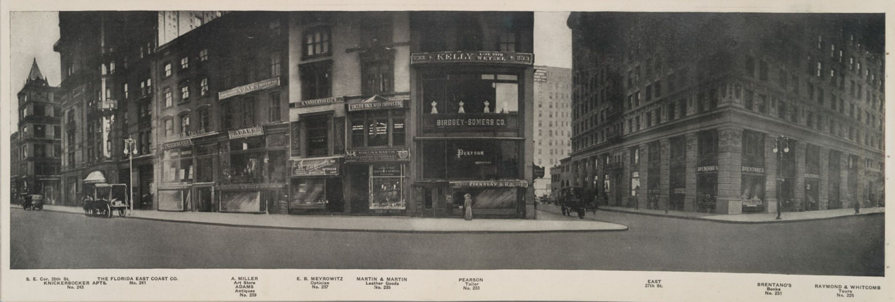 A Panoramic Photographic Tour Of Fifth Avenue In The 1910S