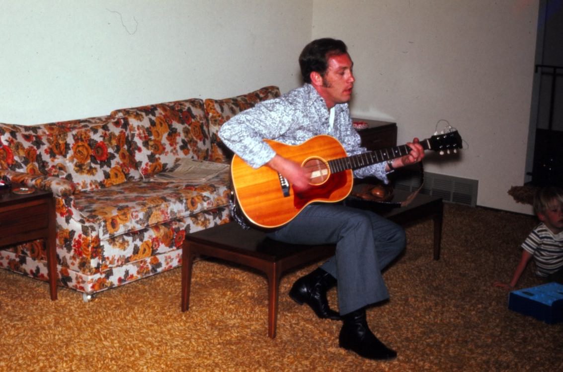 Jack Playing Guitar – 5 April 1971