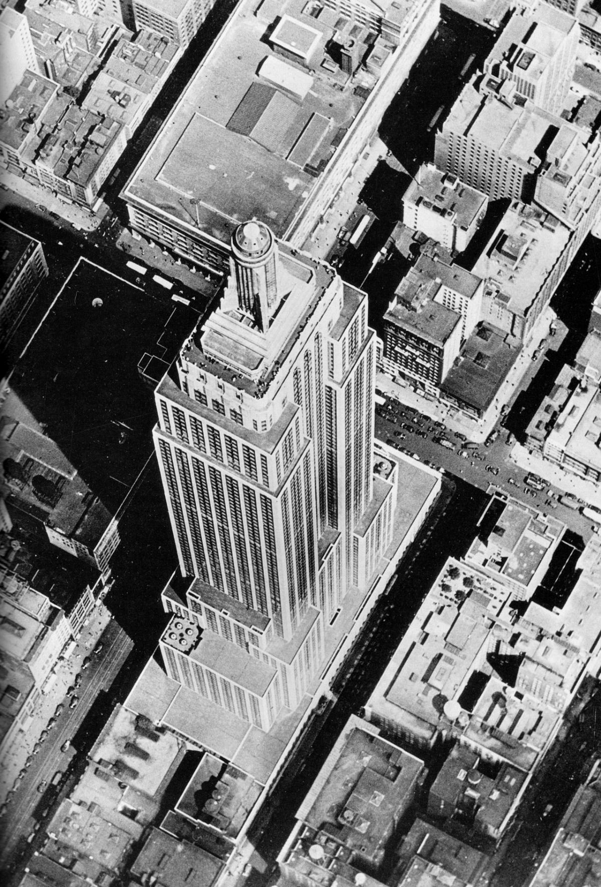 An Aerial View Looking Northeast Of The Empire State Building At The Time Of Its Opening, 1931.