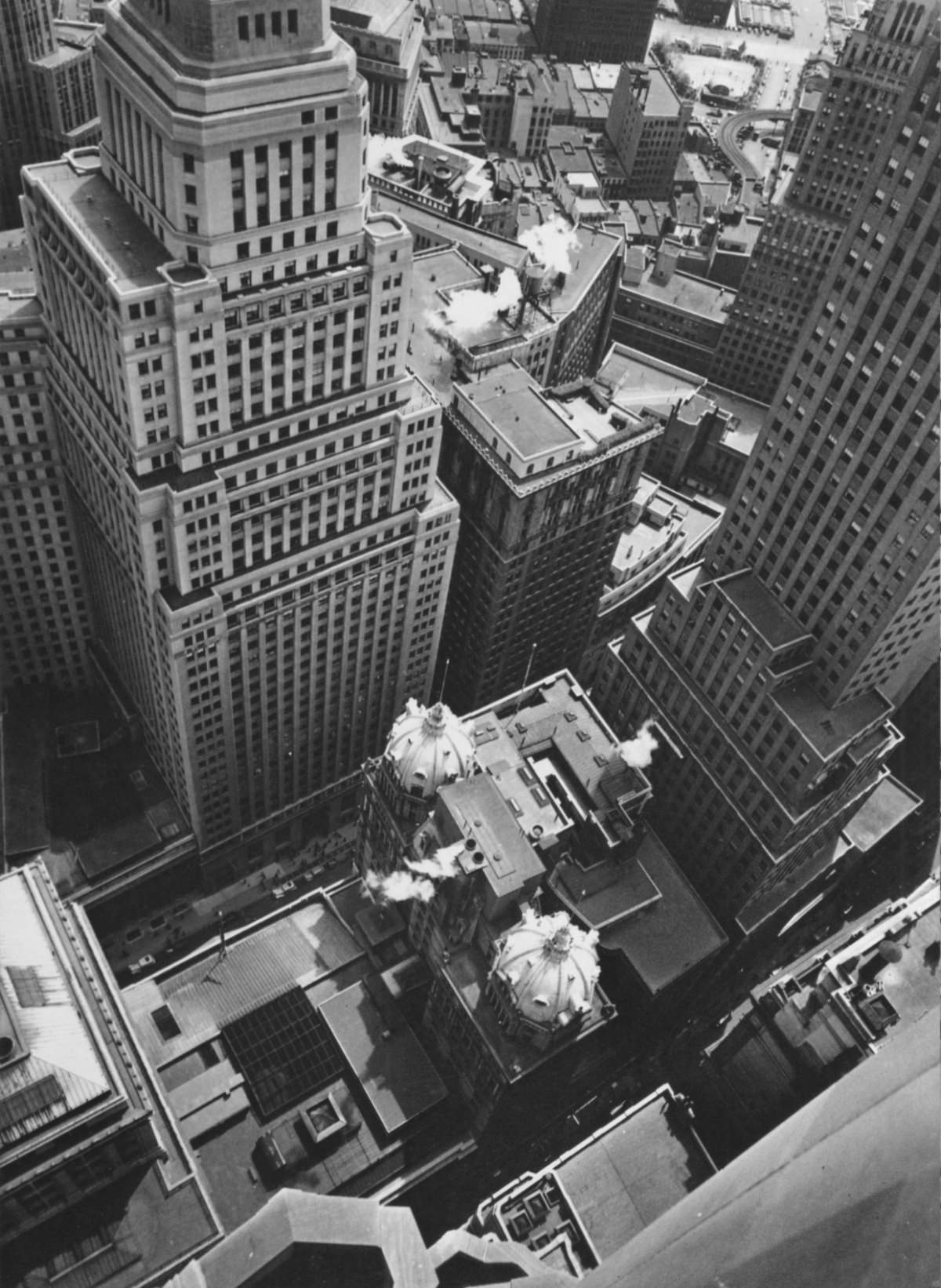 Wall Street Area Skyscrapers Looking Southeast From The Top Of Irving Trust Building, 1938.