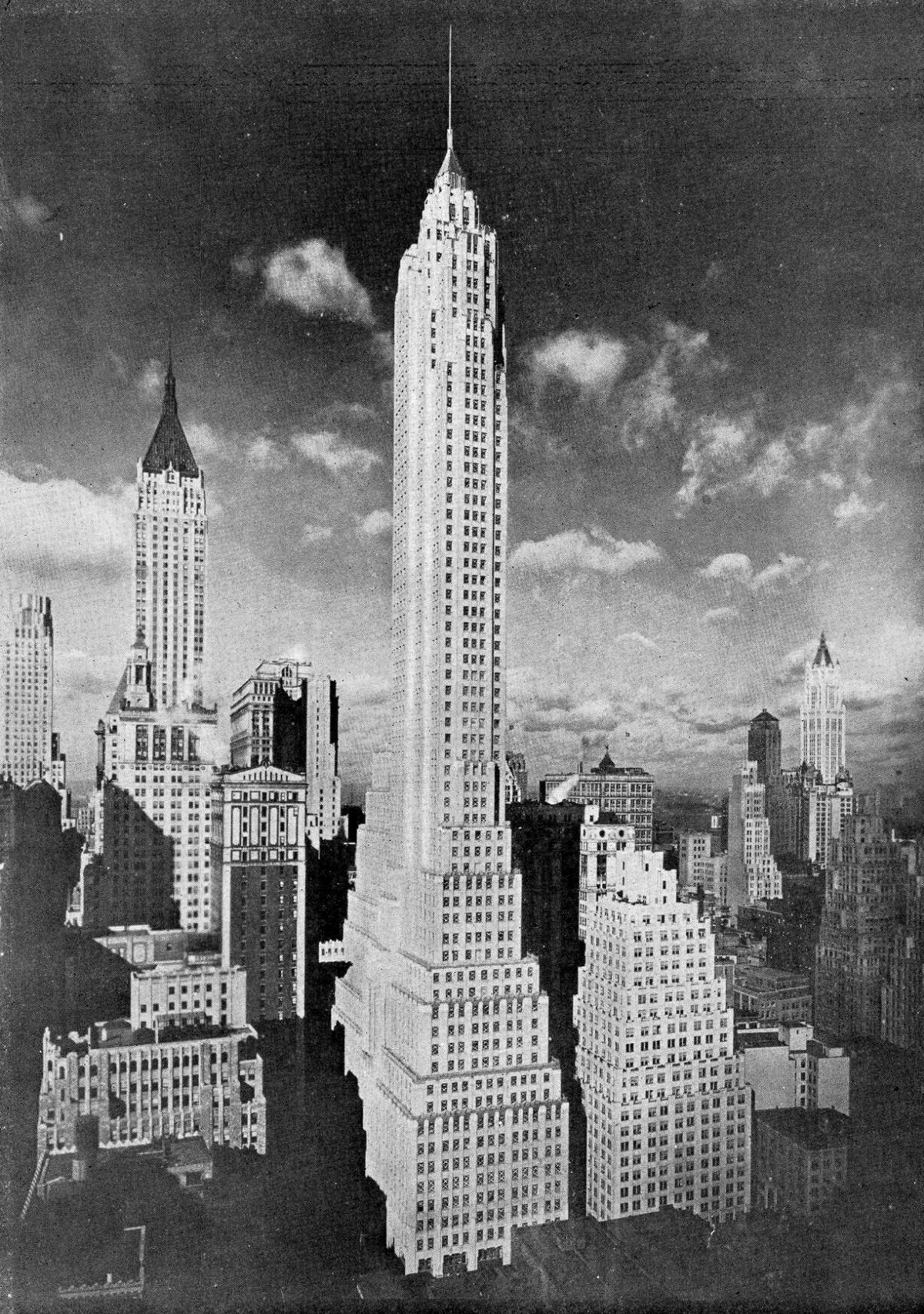 The Cities Service Tower Shortly Before Its Completion, 1932.