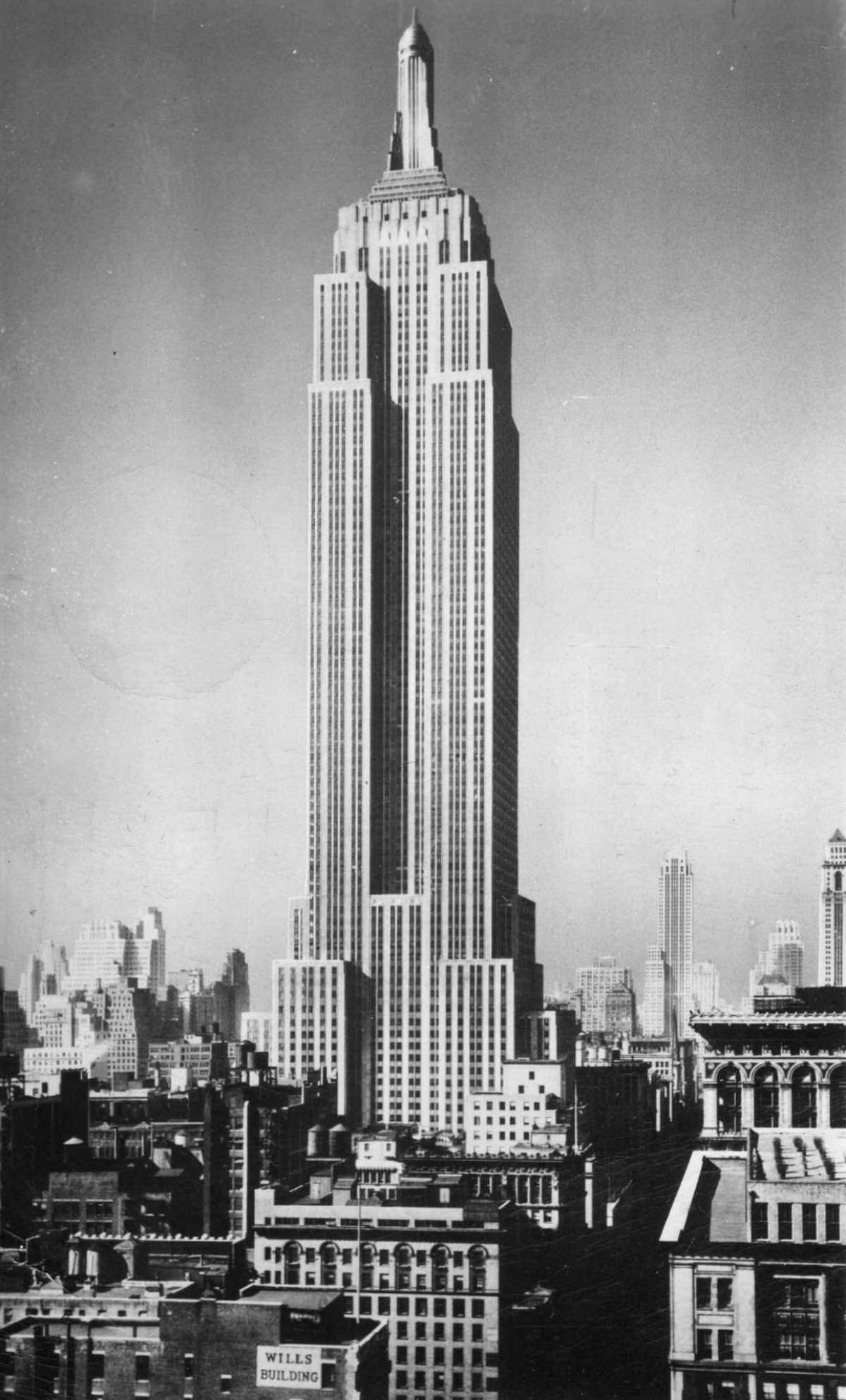 The Empire State Building At The Time Of Its Opening, 1931.