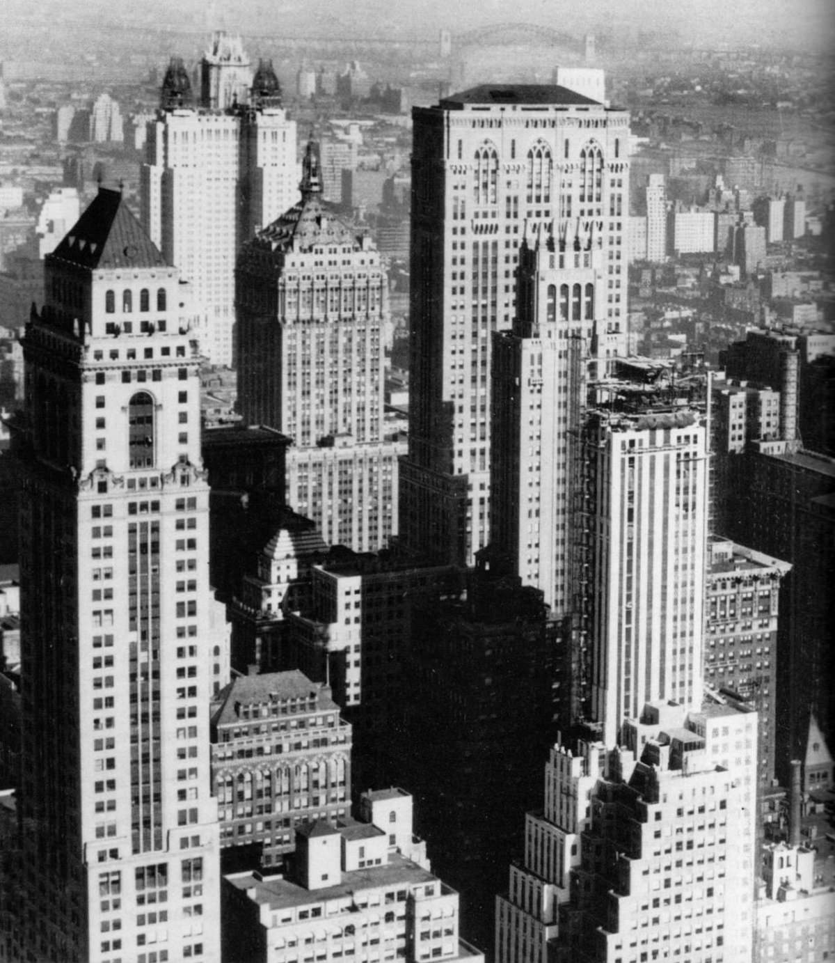 Midtown Manhattan'S Grand Central District Skyscrapers From The 55Th Floor Of The Empire State Building, 1931.