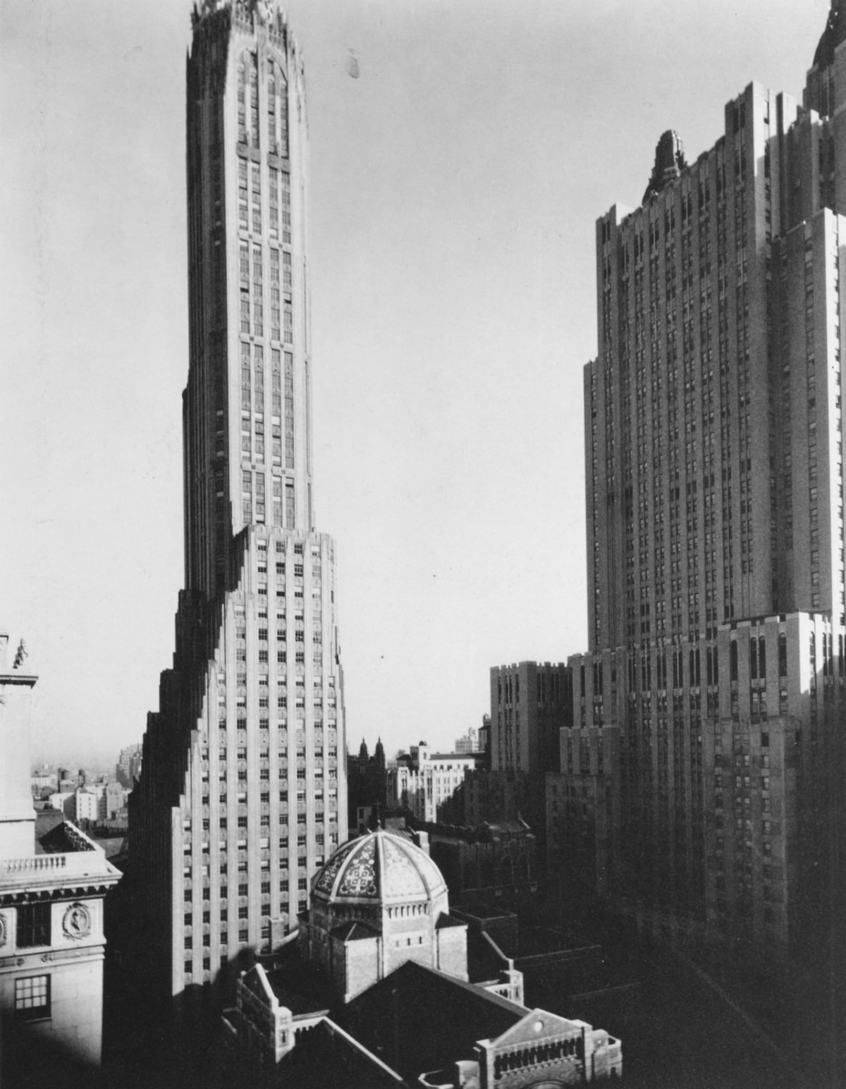 The General Electric Building And The Waldorf-Astoria Hotel, 1936.