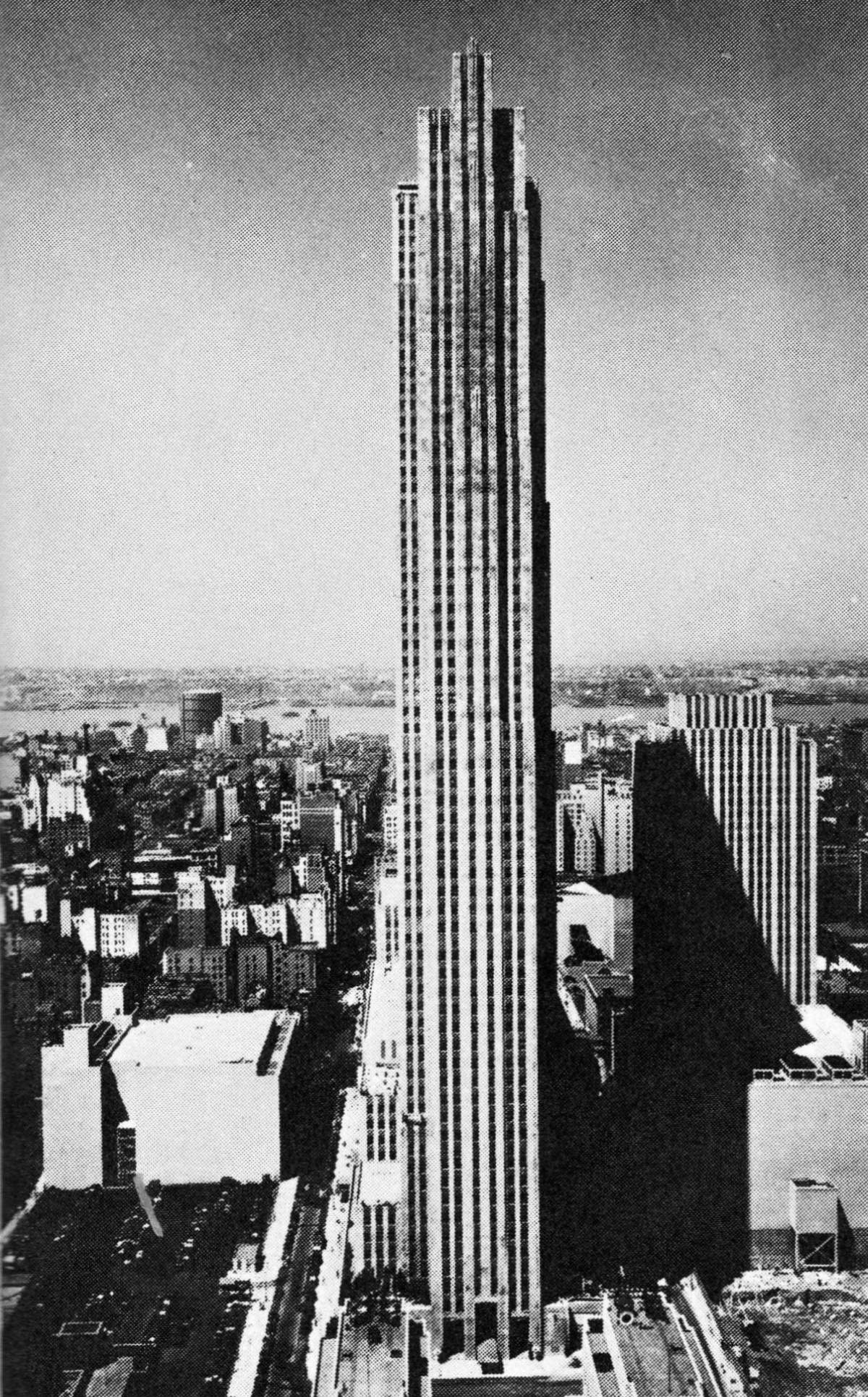 The R.c.a. Building Dominates The New Rockefeller Center Complex, 1930S.