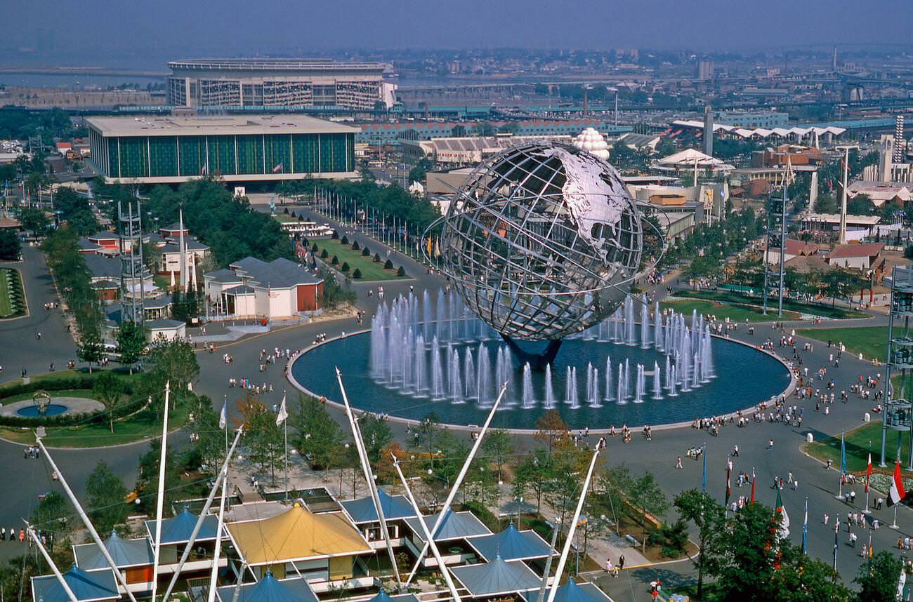 The Unisphere At The New York World'S Fair, 1960S.