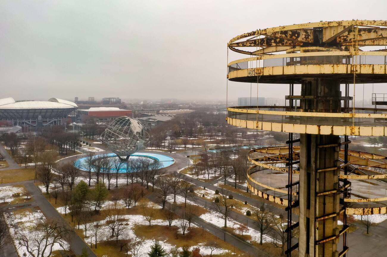 The New York State Pavilion At Flushing Meadows-Corona Park, A Remnant Of The 1964 World'S Fair, 2019.