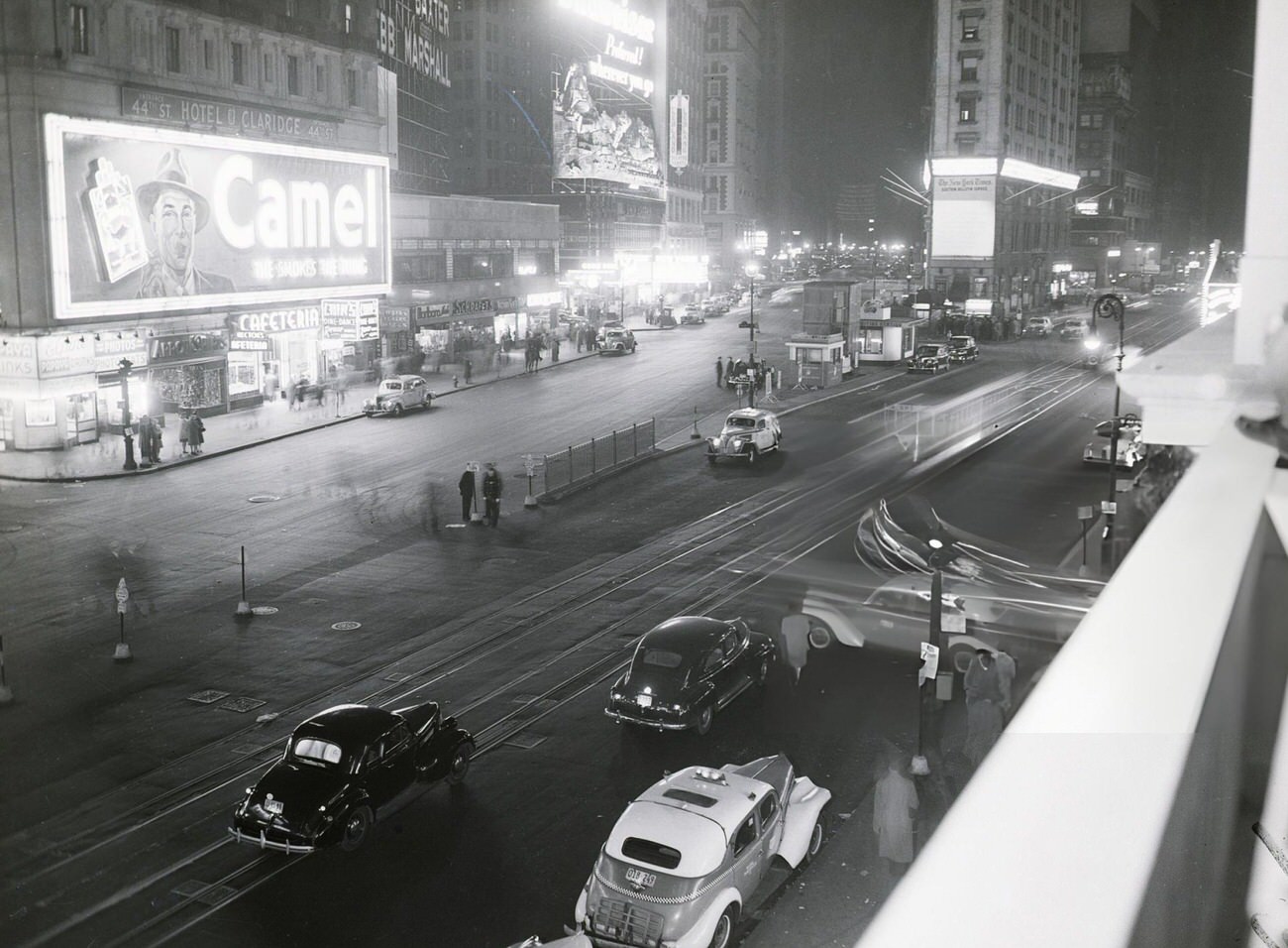 Times Square On Election Night, 1946.