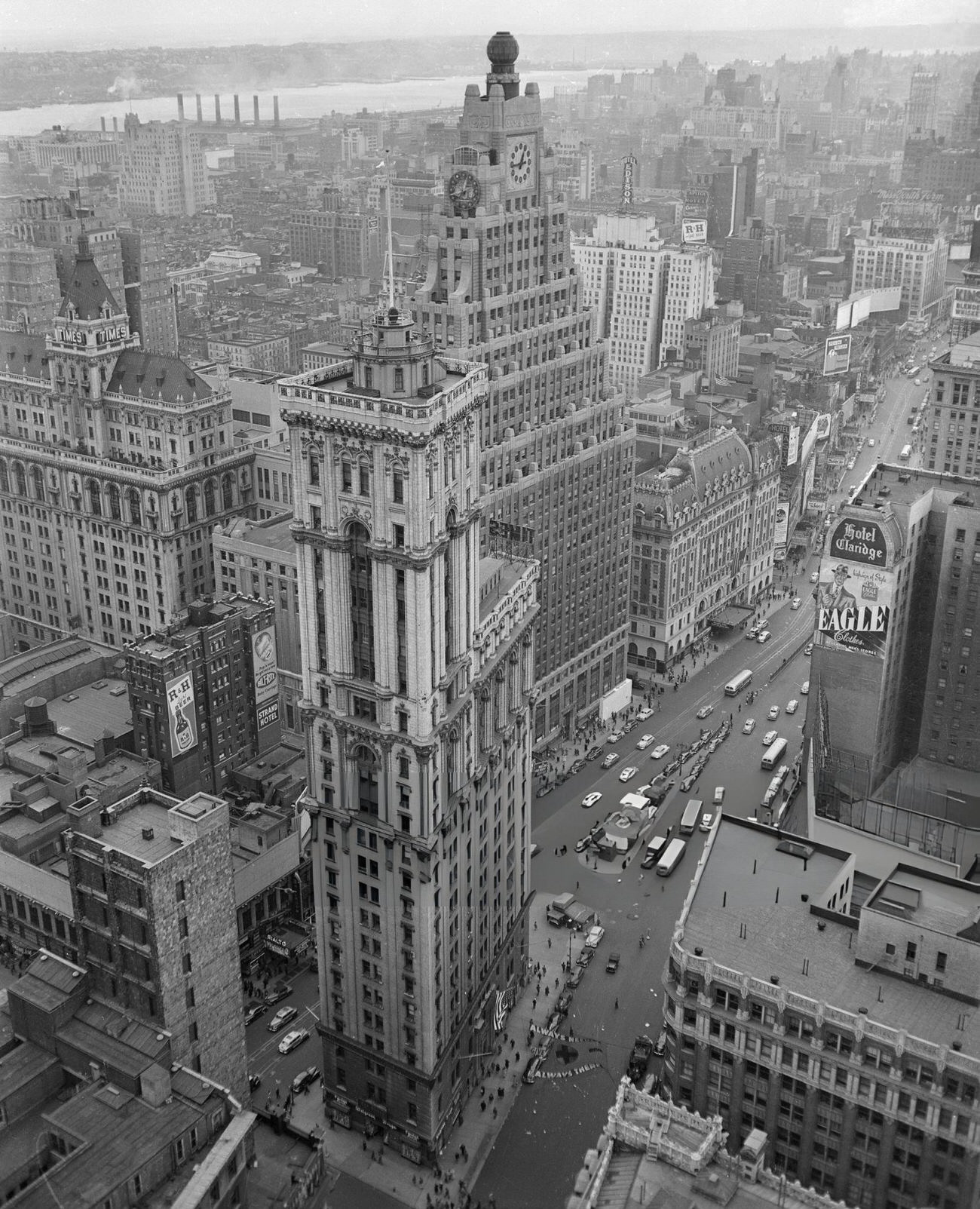 A View Over Times Square, New York City, 1948.