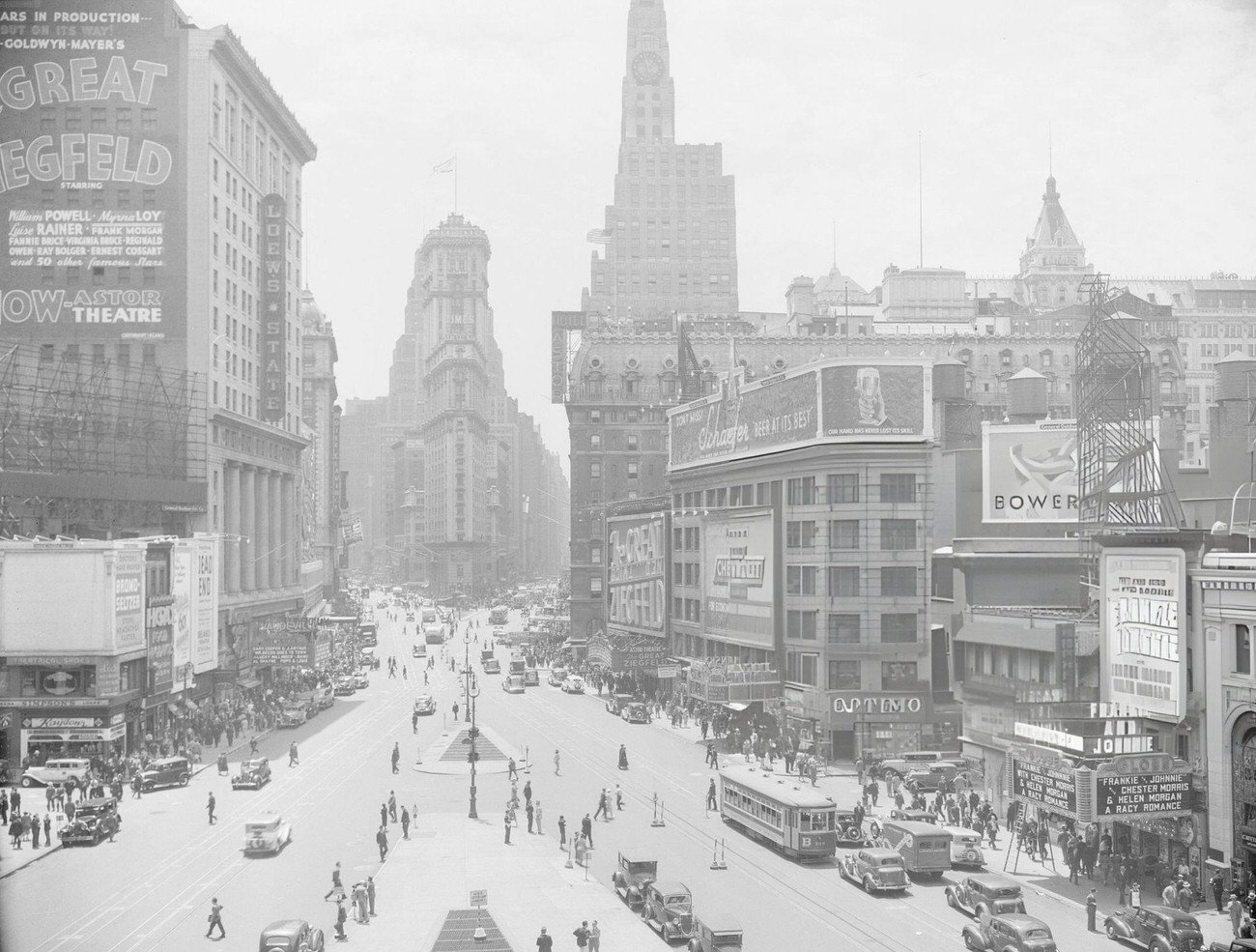 General View Of Times Square, 1940.