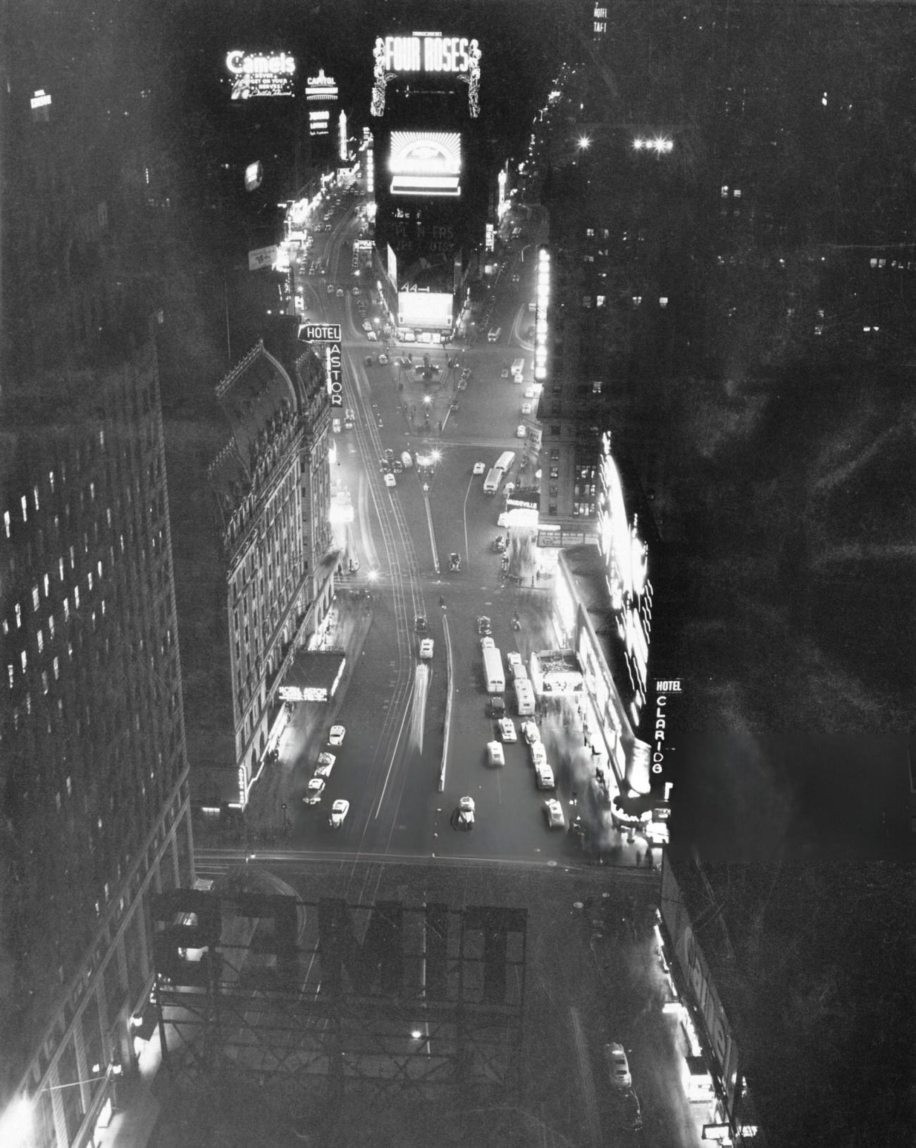 Neon Signs In Times Square, 1941.